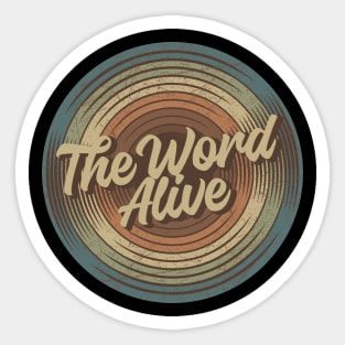 The Word Alive Vintage Vinyl Sticker